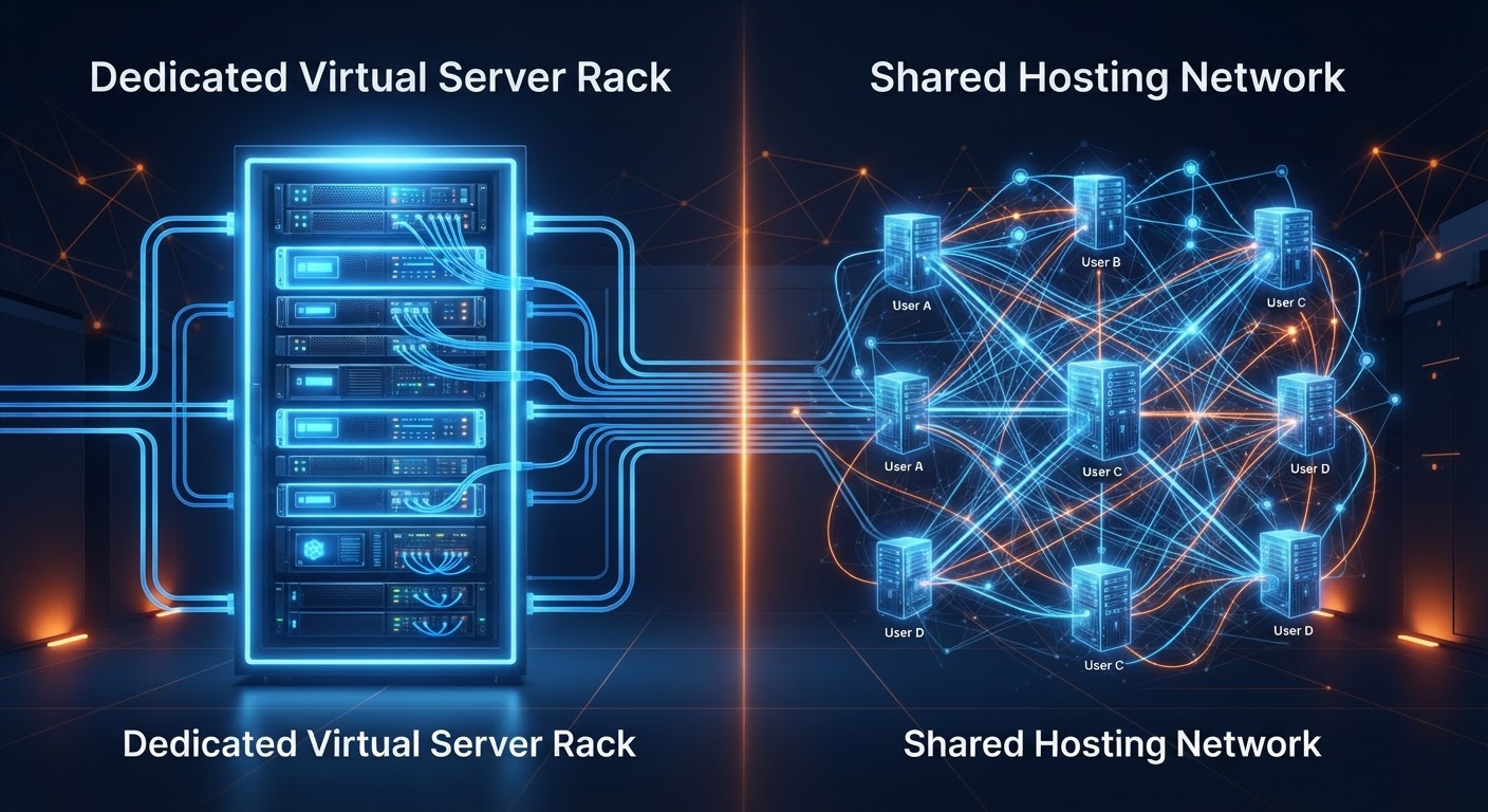 Comparatif entre VPS et hébergement partagé